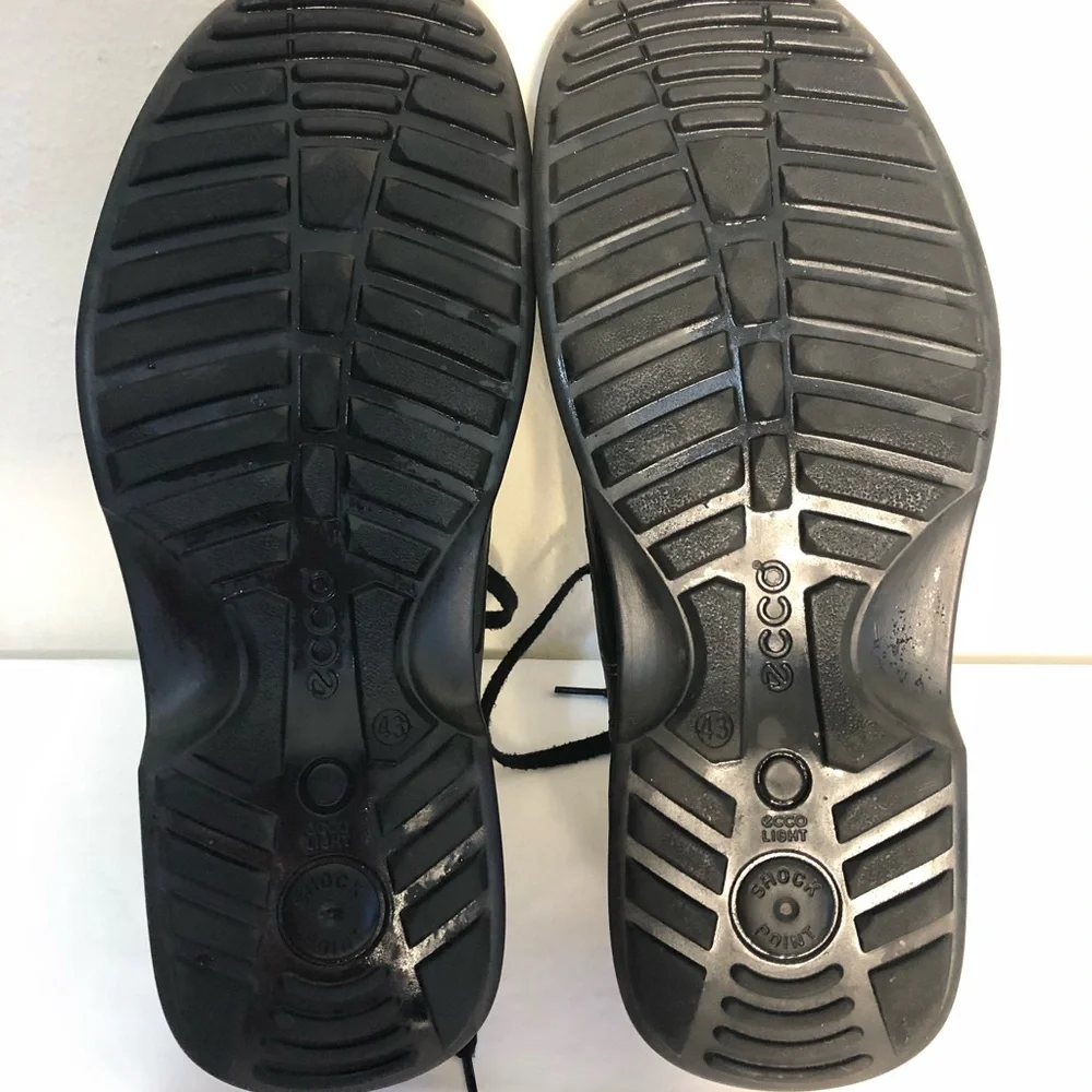 ECCO Men's Shoes Leathers SZ 9.5 EUR 43 Oxford Split Toe Comfort Derby Fusion